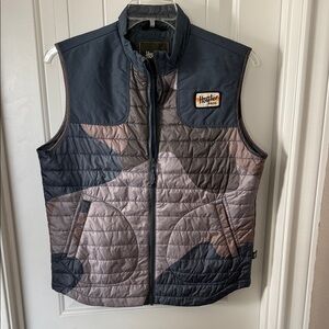 Howler Brothers Men's Quilted Vest - Black and Brown Pattern